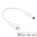 AGAIN-ADAPTLIGHTING - Adaptateur MFI Apple prise casque connecteur Lightning vers Jack 3,5 mm