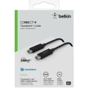 BELK-THUNDERBOLT41M - Câble USB-C vers USB-C ThunderBolt 4 1 mètre de Belkin coloris noir (charge + synchronisation)