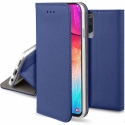 BOOKX-A51BLEU - Etui Galaxy A51 rabat latéral fonction stand coloris bleu