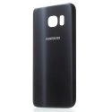 CACHE-S7NOIR - Face arrière vitre du dos noir Samsung Galaxy S7 SM-G930 