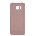 CACHE-S7ROSE - Face arrière vitre du dos Samsung Galaxy S7 coloris rose 