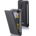 CARBONOIR-LUM925 - Etui aspect carbone noir pour Nokia Lumia 925