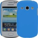 CASYFAMEBLEU - Coque rigide Bleue pour Galaxy Fame S6810 aspect mat toucher rubber gomme