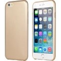 COVLOOKCUIRIP6GOLD - Coque rigide Leather-Look aspect cuir coloris gold pour iPhone 6s