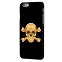 CPRN1IPHONE6SKULLOR - Coque noire iPhone 6 impression crâne doré tête de mort gold
