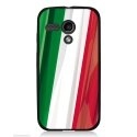 CPRN1MOTOGDRAPITALIE - Coque noire pour Motorola Moto G motif drapeau Italie