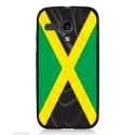 CPRN1MOTOGDRAPJAMAIQUE - Coque noire pour Motorola Moto G motif drapeau Jamaique