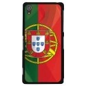 CPRN1Z3PLUSDRAPPORTUGAL - Coque rigide noire pour Sony Xperia Z3-Plus avec impression Motif drapeau du Portugal