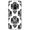 CRYSGALAXYS9BAROQUE1 - Coque rigide transparente pour Samsung Galaxy S9 avec impression Motifs style baroque 1