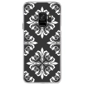 CRYSGALAXYS9BAROQUE4 - Coque rigide transparente pour Samsung Galaxy S9 avec impression Motifs style baroque 4