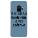 CRYSGALAXYS9BORDELIQUEBLEU - Coque rigide transparente pour Samsung Galaxy S9 avec Motifs bleu Je ne suis pas bordélique