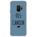 CRYSGALAXYS9DISCAMIONBLEU - Coque rigide transparente pour Samsung Galaxy S9 avec impression Motifs Dis Camion bleu