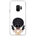 CRYSGALAXYS9DOGGANGSTER - Coque rigide transparente pour Samsung Galaxy S9 avec impression Motifs bulldog gangster