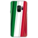 CRYSGALAXYS9DRAPITALIE - Coque rigide transparente pour Samsung Galaxy S9 avec impression Motifs drapeau de l'Italie