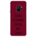 CRYSGALAXYS9GENIALEBORDEAU - Coque rigide transparente pour Samsung Galaxy S9 avec impression Motifs Chiante mais Géniale bordea