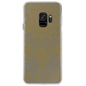 CRYSGALAXYS9MANDALAGOLD - Coque rigide transparente pour Samsung Galaxy S9 avec impression Motifs Mandala gold