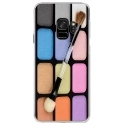 CRYSGALAXYS9MAQUILLAGE - Coque rigide transparente pour Samsung Galaxy S9 avec impression Motifs palette de maquillage