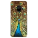 CRYSGALAXYS9PAON - Coque rigide transparente pour Samsung Galaxy S9 avec impression Motifs paon qui fait la roue