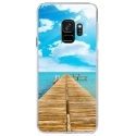 CRYSGALAXYS9PONTON - Coque rigide transparente pour Samsung Galaxy S9 avec impression Motifs ponton sur la mer