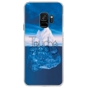 CRYSGALAXYS9TOUCHECOULE - Coque rigide transparente pour Samsung Galaxy S9 avec impression Motifs Touché Coulé