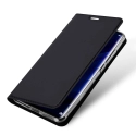 DUX-FOLIOP40LITE - Etui Huawei P40 Lite noir fin avec rabat latéral aimant invisible et coque souple
