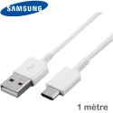 EP-DG970BLANC - Câble USB-A vers USB-C Samsung origine coloris blanc longueur 1m EP-DG970