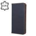 FOLIOCUIR-A51NOIR - Etui folio en cuir noir Galaxy A51 rabat fonction stand