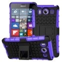 HYBRIDLUM950VIO - Coque Hybrid Duo pour Microsoft Lumia 950 coloris violet avec béquille stand