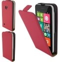 LUXYLUMIA530ROUGE - Etui Slim Luxy cuir rouge pour Lumia 530
