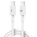 MBX-2USBCBLANC - Câble iPhone / iPad / Android 2 x USB-C longueur 1 mètre / Charge rapide