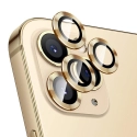 RINGLENS-IP12PROGOLD - Vitre protection appareil photo iPhone 12 Pro verre avec anneau aluminium gold