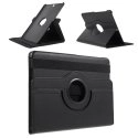 ROTATETABS297NOIR - Etui aspect cuir noir support rotatif pour Samsung Galaxy Tab-S2 9,7 Pouces