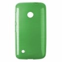 SOFTYMETALLUM530VERT - Coque souple en gel effet métallisé pour Nokia Lumia 530 coloris vert
