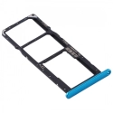 TIROIR-Y6PBLEU - Tiroir Huawei Y6p pour carte Nano-SIM et microSD coloris bleu