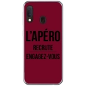 TPU0A40APEROBORDEAU - Coque souple pour Samsung Galaxy A40 avec impression Motifs l'apéro recrute bordeau