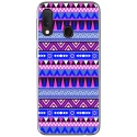 TPU0A40AZTEQUEBLEUVIO - Coque souple pour Samsung Galaxy A40 avec impression Motifs aztèque bleu et violet