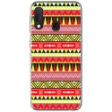 TPU0A40AZTEQUEJAUROU - Coque souple pour Samsung Galaxy A40 avec impression Motifs aztèque jaune et rouge