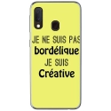 TPU0A40BORDELIQUEJAUNE - Coque souple pour Samsung Galaxy A40 avec impression Motifs Je ne suis pas bordélique jaune