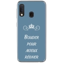 TPU0A40BOUDERBLEU - Coque souple pour Samsung Galaxy A40 avec impression Motifs Bouder pour mieux Régner bleu