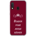 TPU0A40BOUDERBORDEAU - Coque souple pour Samsung Galaxy A40 avec impression Motifs Bouder pour mieux Régner bordeau