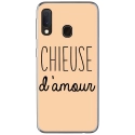 TPU0A40CHIEUSEBEIGE - Coque souple pour Samsung Galaxy A40 avec impression Motifs Chieuse d'Amour beige