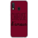 TPU0A40CHIEUSEBORDEAU - Coque souple pour Samsung Galaxy A40 avec impression Motifs Chieuse d'Amour bordeau