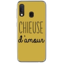 TPU0A40CHIEUSEOR - Coque souple pour Samsung Galaxy A40 avec impression Motifs Chieuse d'Amour or