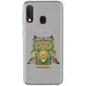 TPU0A40CHOUETTE - Coque souple pour Samsung Galaxy A40 avec impression Motifs chouette psychédélique