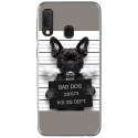 TPU0A40DOGPRISONOS - Coque souple pour Samsung Galaxy A40 avec impression Motifs bulldog prisonnier os