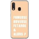 TPU0A40FUMEUSEBEIGE - Coque souple pour Samsung Galaxy A40 avec impression Motifs fumeuse et alors beige