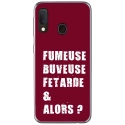 TPU0A40FUMEUSEBORDEAU - Coque souple pour Samsung Galaxy A40 avec impression Motifs fumeuse et alors bordeau