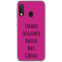 TPU0A40GENIALEFUSHIA - Coque souple pour Samsung Galaxy A40 avec impression Motifs Chiante mais Géniale fushia