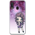 TPU0A40MANGAVIOLETTA - Coque souple pour Samsung Galaxy A40 avec impression Motifs manga fille violetta