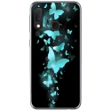 TPU0A40PAPILLONSBLEUS - Coque souple pour Samsung Galaxy A40 avec impression Motifs papillons bleus